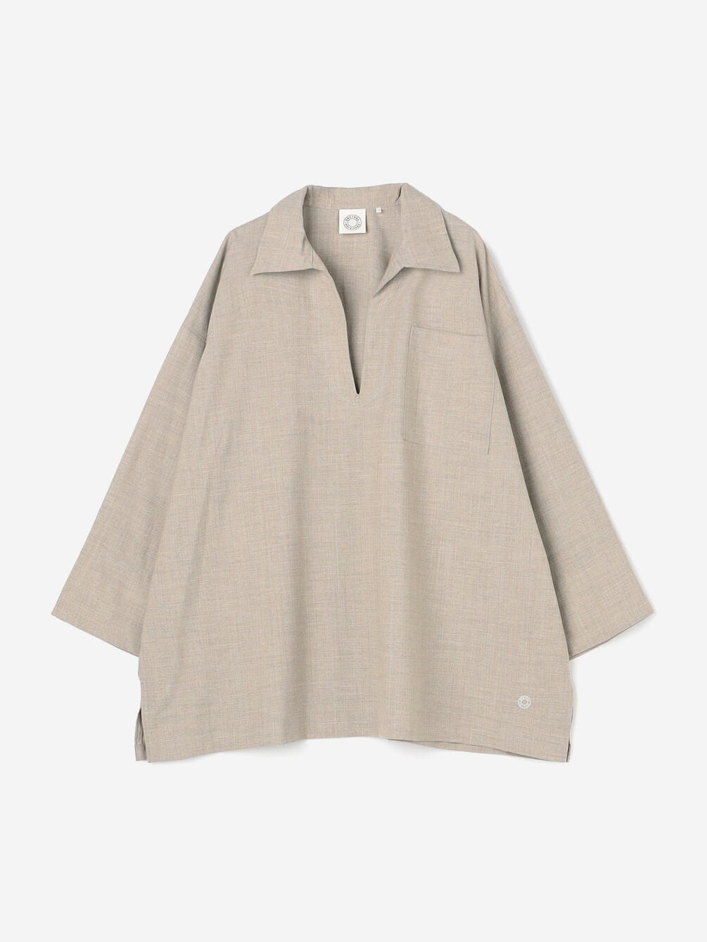 ORCIVAL | ストレッチブロード スキッパーシャツ WOMEN