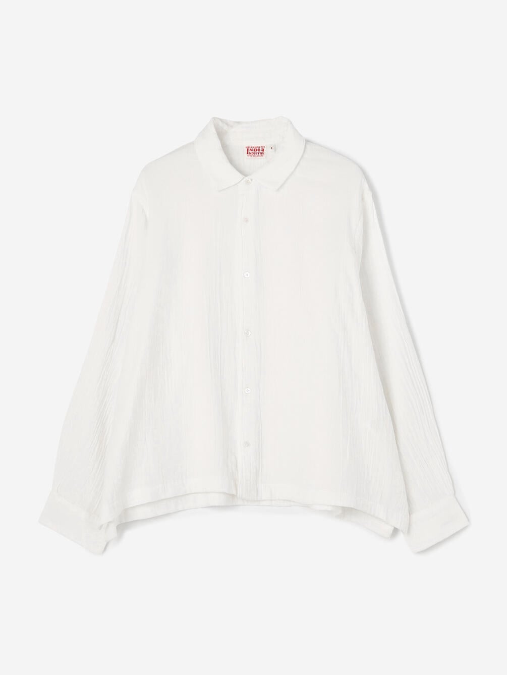 INDIA INDUSTRY | ダブルガーゼ レギュラーカラーシャツ WOMEN