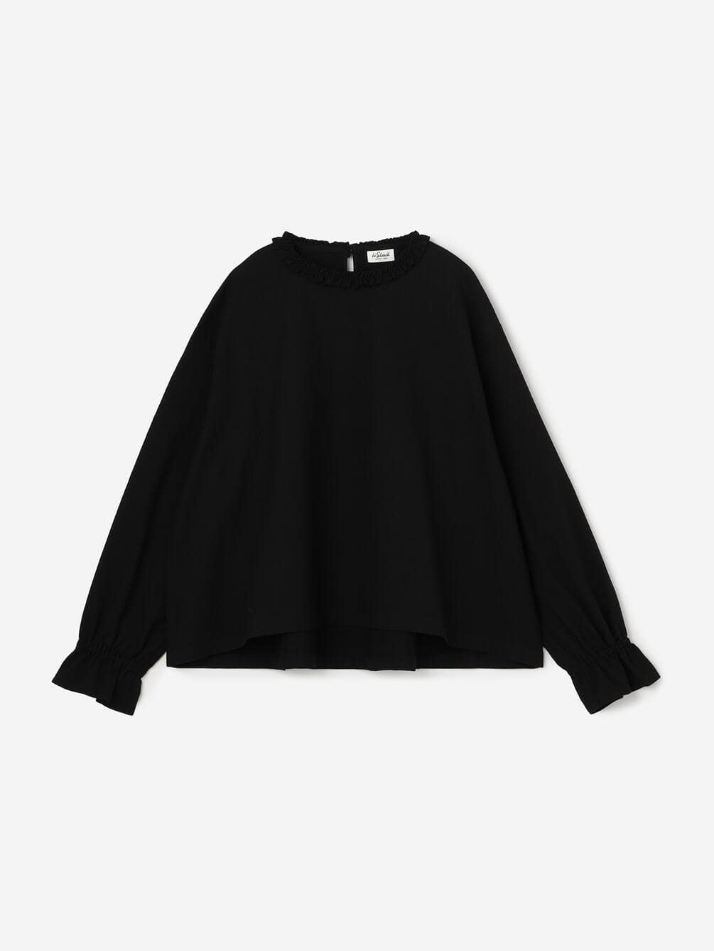 LE GLAZIK | ポリエステルコットン ラッフルシャツ WOMEN