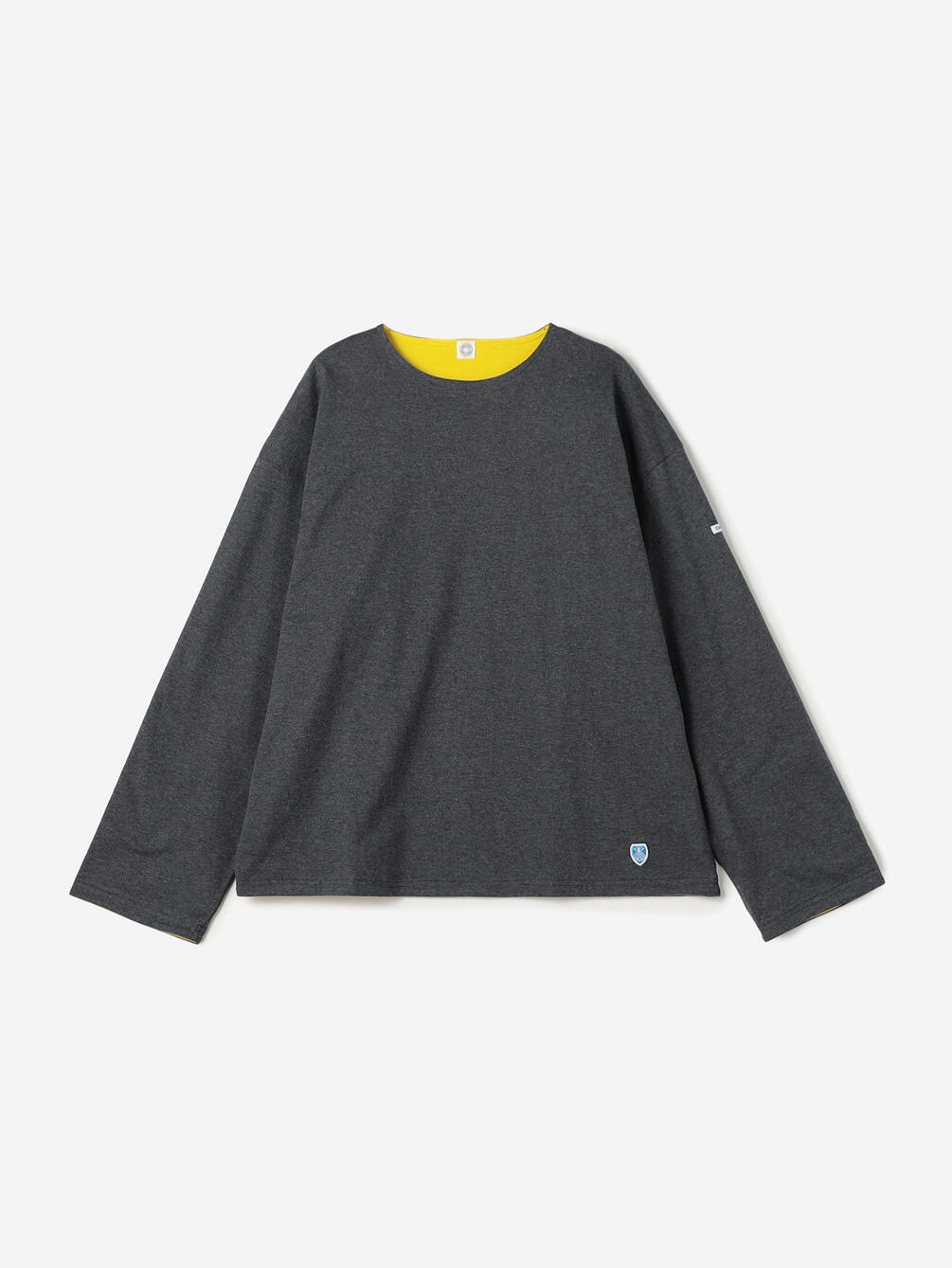 ORCIVAL | コットン天竺 ボートネックプルオーバー MEN