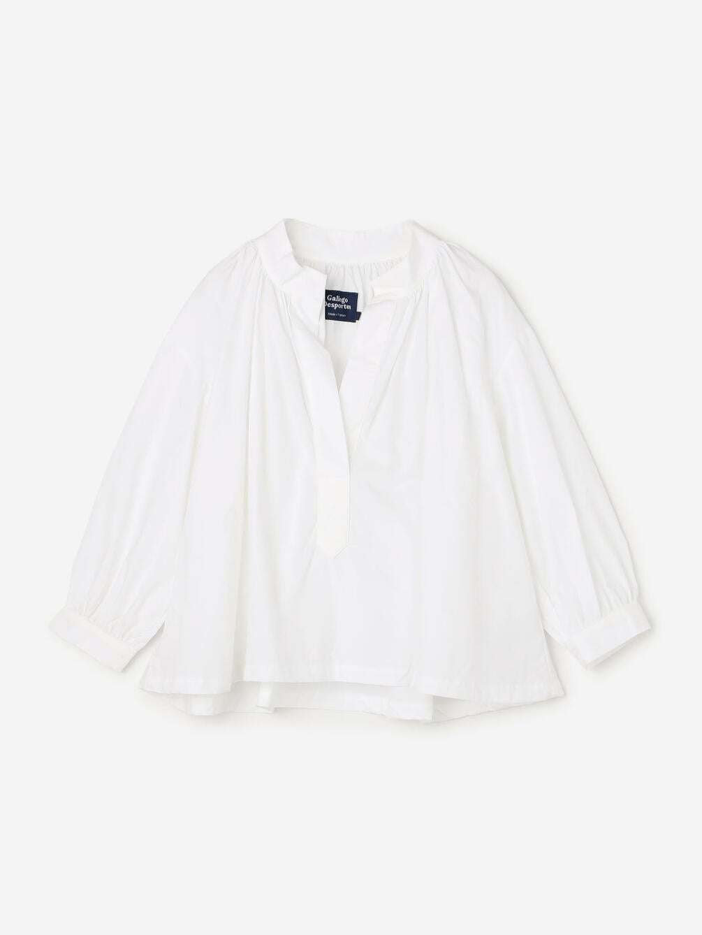 GALLEGO DESPORTES | ギャザーカラー プルオーバーシャツ WOMEN