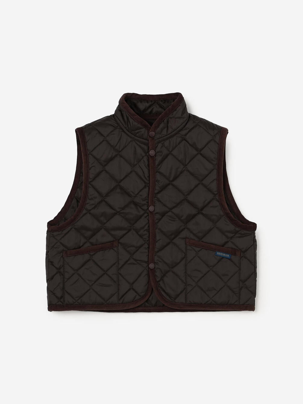 LAVENHAM | 〈別注〉 クロップド スタンドカラーキルティングベスト WOMEN
