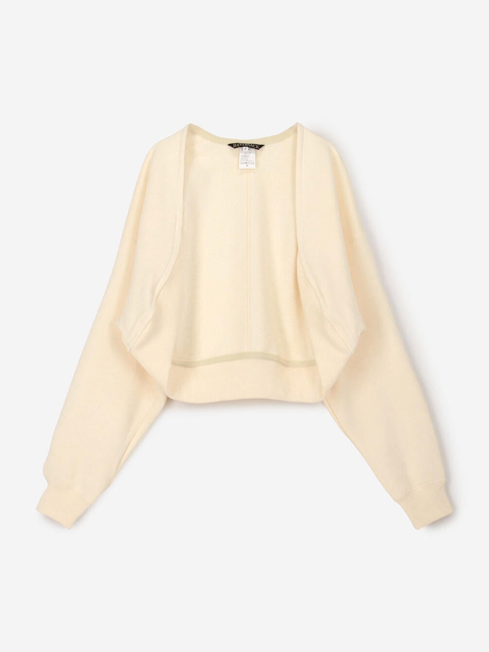 HAVERSACK |〈別注〉スウェット ボレロカーディガン WOMEN