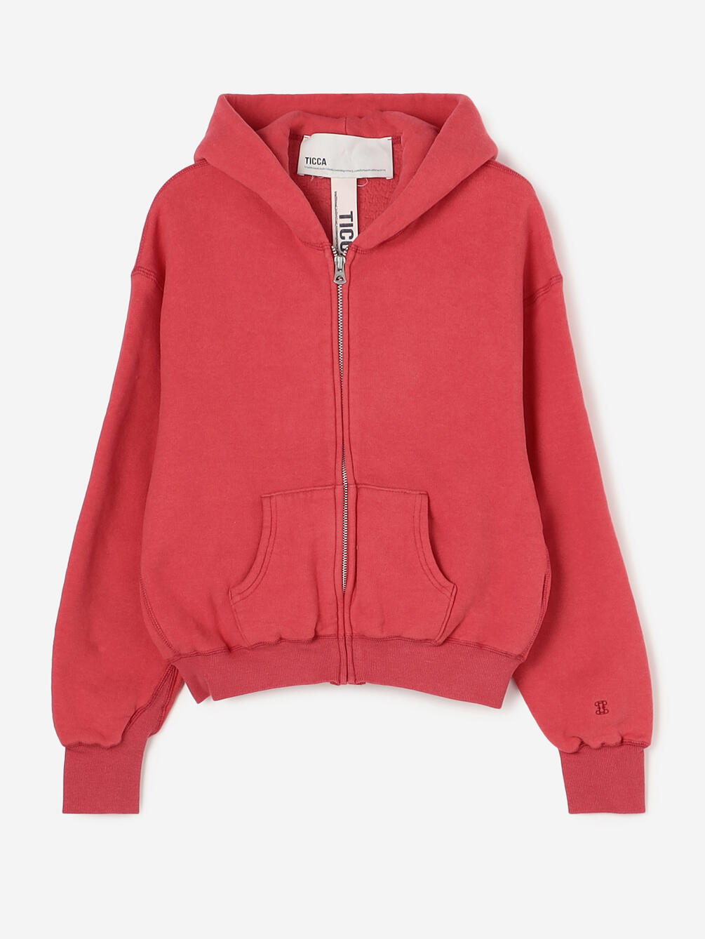 TICCA | 〈別注〉 ダウニーウラケ ジップパーカー WOMEN