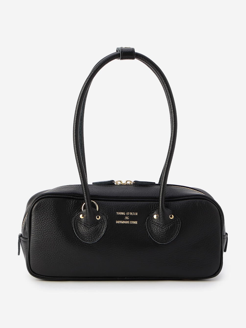 YOUNG & OLSEN The DRYGOODS STORE | エンボスレザー ワイドボストンバッグ S