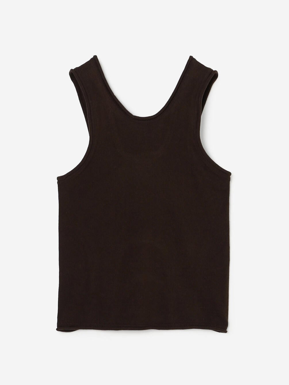 UNFIL | ブラッシュシルクコットン スリーブレストップ WOMEN