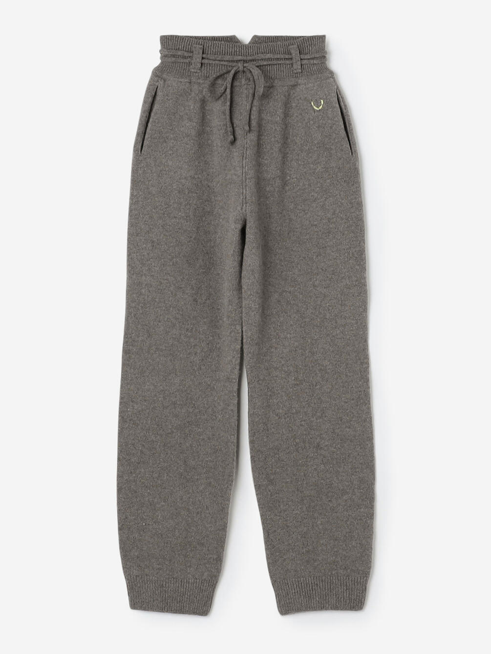 UNFIL | ラムズウール ベルテッドニットパンツ WOMEN