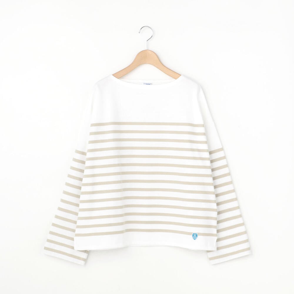 ラッセルフレンチセーラードロップショルダーtシャツ Beige Women Cut And Sewn Bshop ビショップ Bshop Online Store ラッセルフレンチセーラードロップショルダーtシャツ Beige Women Cut And Sewn Bshop ビショップ Bshop Online Store