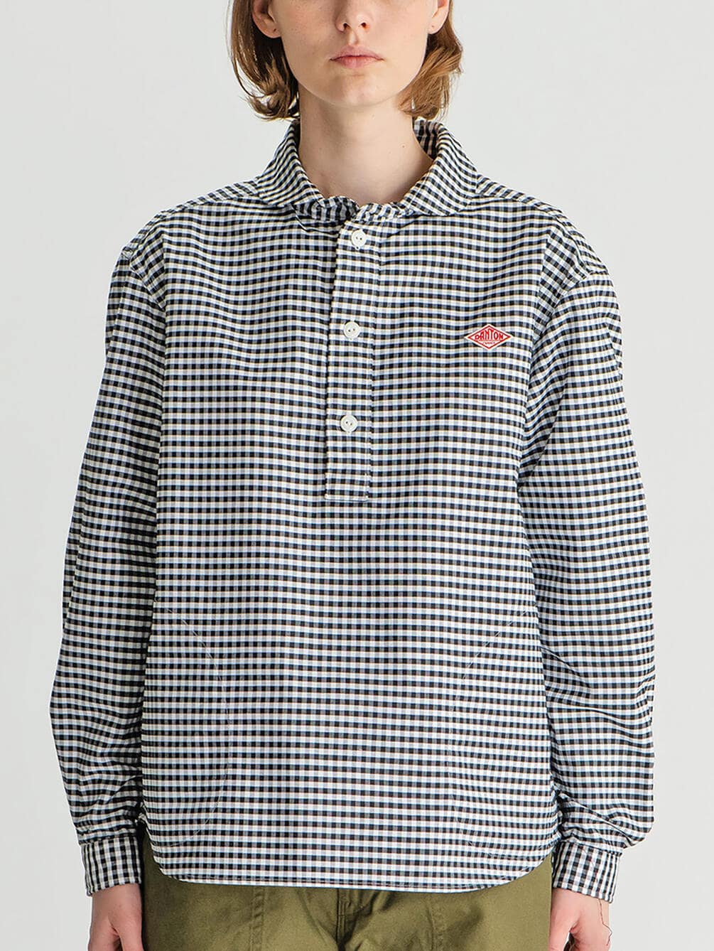 Danton オックスフォード ギンガムチェックプルオーバーシャツ Women Danton Bshop ビショップ Bshop Danton オックスフォード ギンガムチェックプルオーバーシャツ Women Danton Bshop ビショップ Bshop