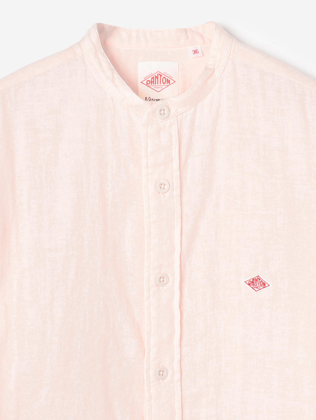 Danton 別注 ダブルガーゼ バンドカラーシャツ Women Danton 別注 ダブルガーゼ バンドカラーシャツ Women