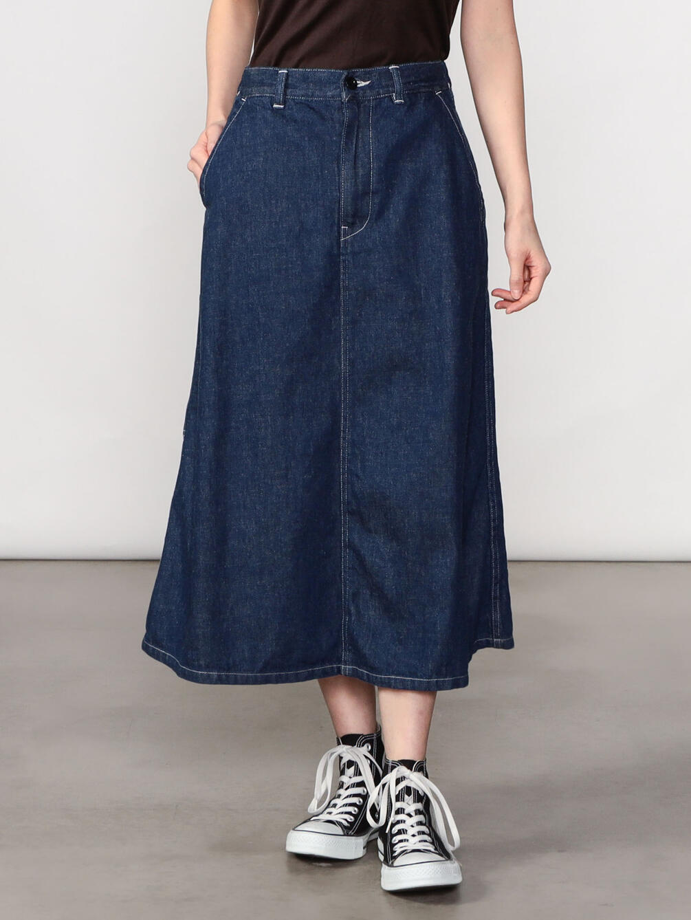 Danton デニム フレアースカート Women