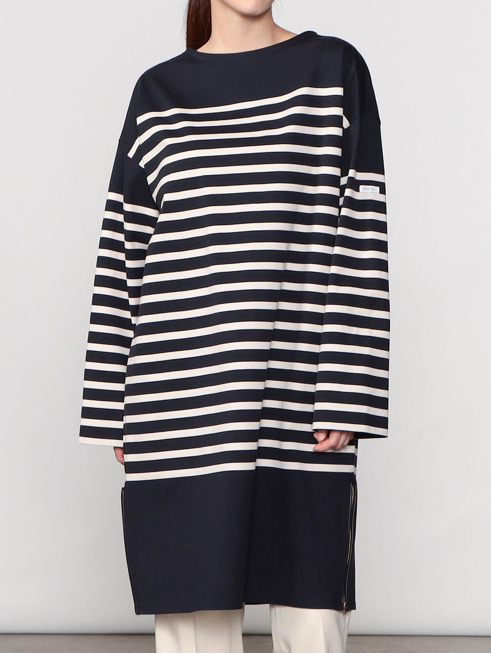 Orcival Depuis 1939 オーガニックジャージー ボートネックワンピース Women Orcival Depuis 1939 オーガニックジャージー ボートネックワンピース Women