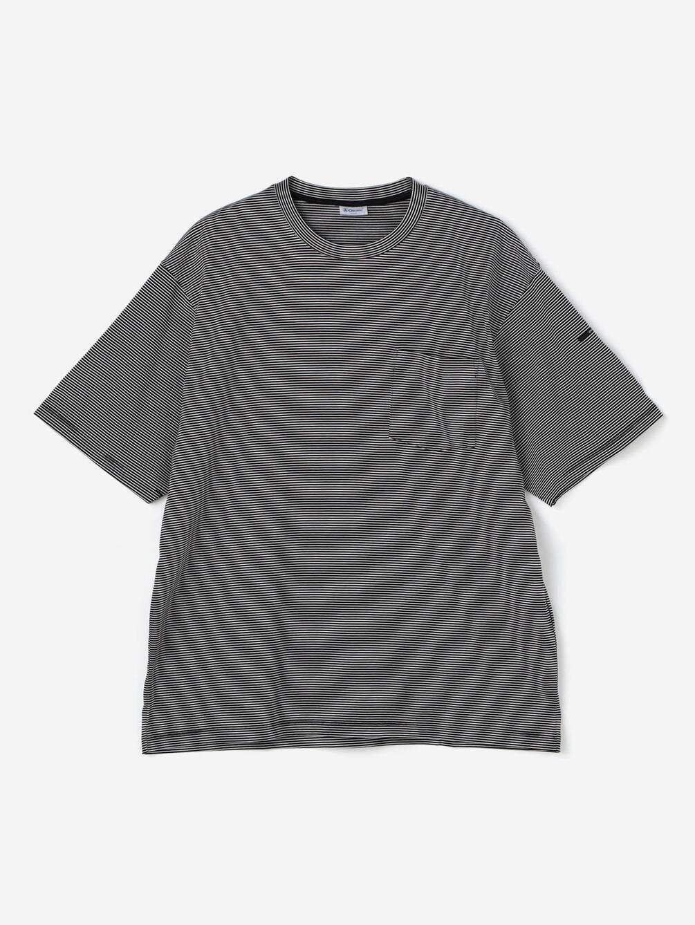 Orcival クルーネック ボーダーポケットtシャツ Men Orcival クルーネック ボーダーポケットtシャツ Men