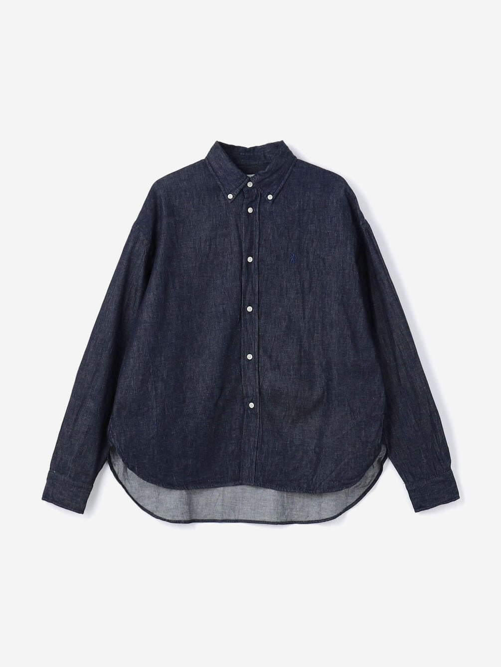 Gymphlex デニム ショートボタンダウンシャツ Women