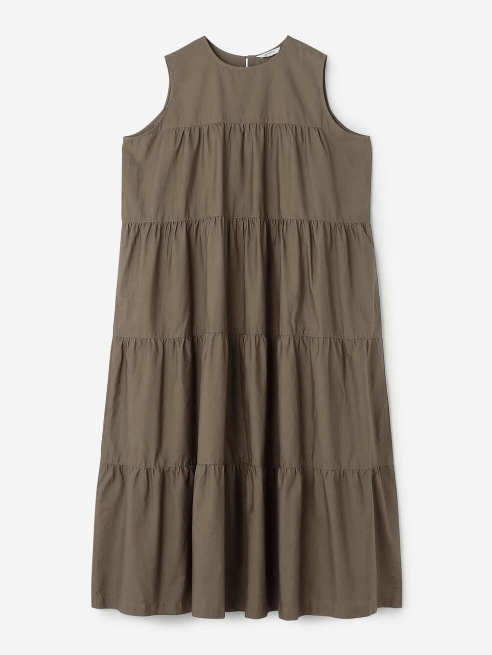 Gymphlex | コットンブロード スリーブレス ティアードワンピース WOMEN