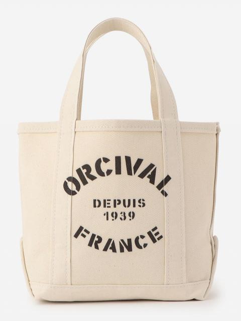 ORCIVAL トートバッグ エクリュxブラックプリント ORCIVAL トートバッグ エクリュxブラックプリント