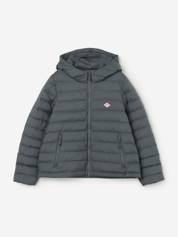 DANTON | ナイロンタフタ フードダウンジャケット WOMEN