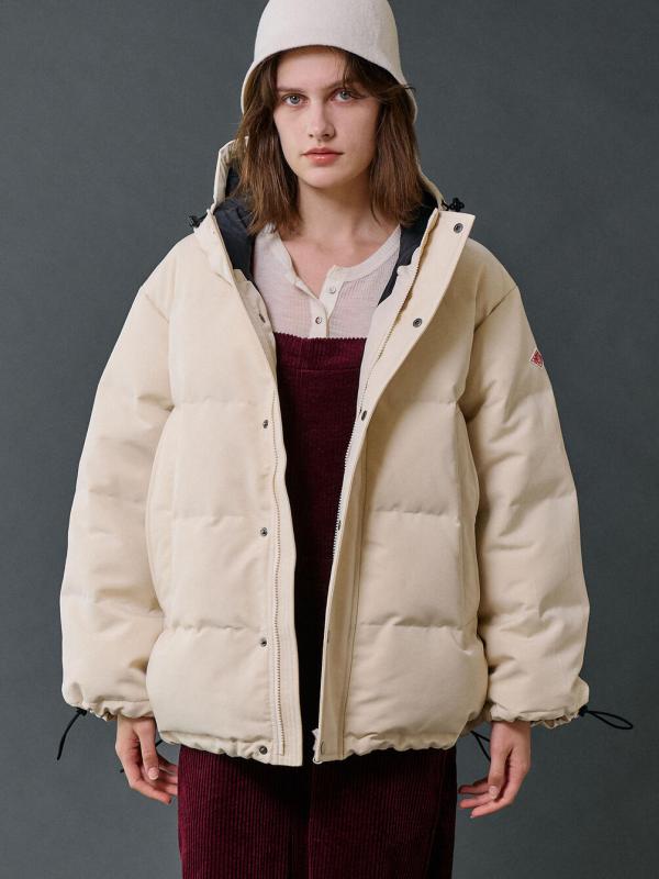 DANTON | ポリエステルタッサー ダウンフードジャケット WOMEN