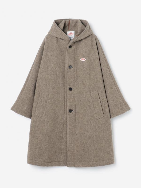 DANTON | ウールライトパイル フードコート WOMEN