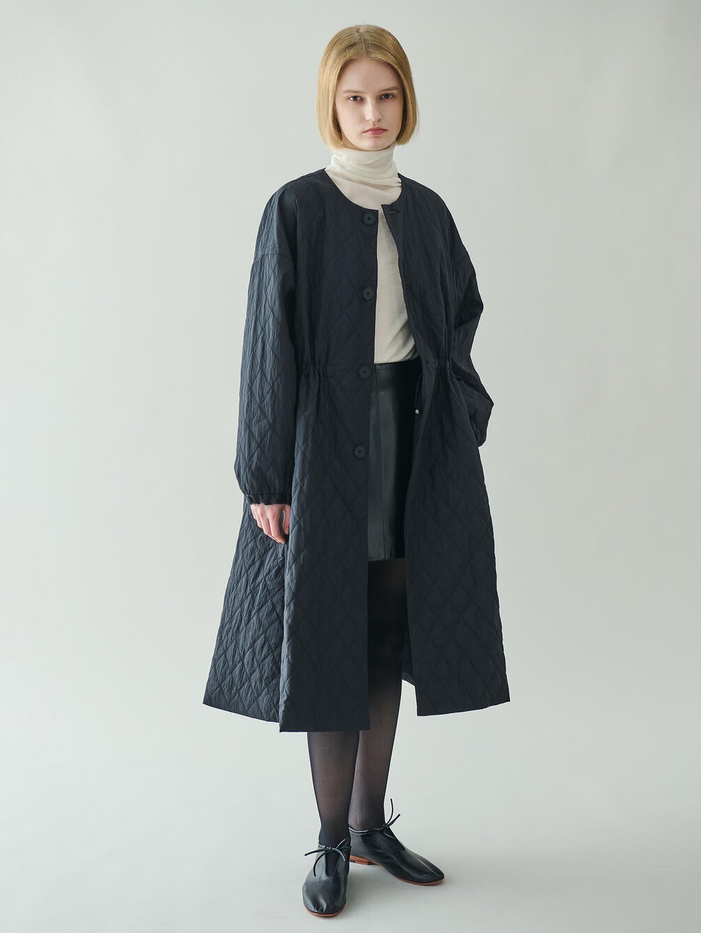 ORCIVAL | キルティング ロングコート WOMEN