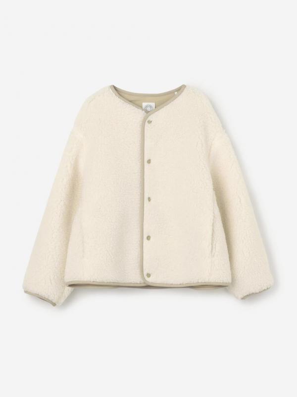 ORCIVAL | ボアフリース ノーカラーブルゾン WOMEN