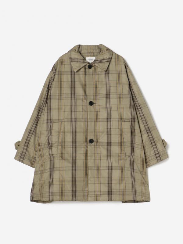 LE GLAZIK | ツイルチェック ショートコート WOMEN
