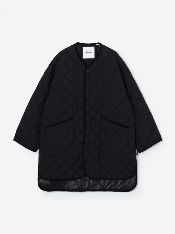 Gymphlex | ナイロンタフタ キルトダウンカラーレスコート WOMEN