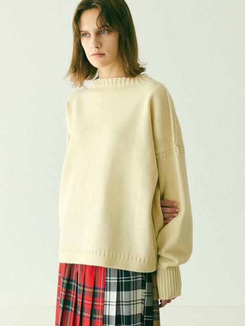 Le Tricoteur | クロップド ガンジーセーター WOMEN