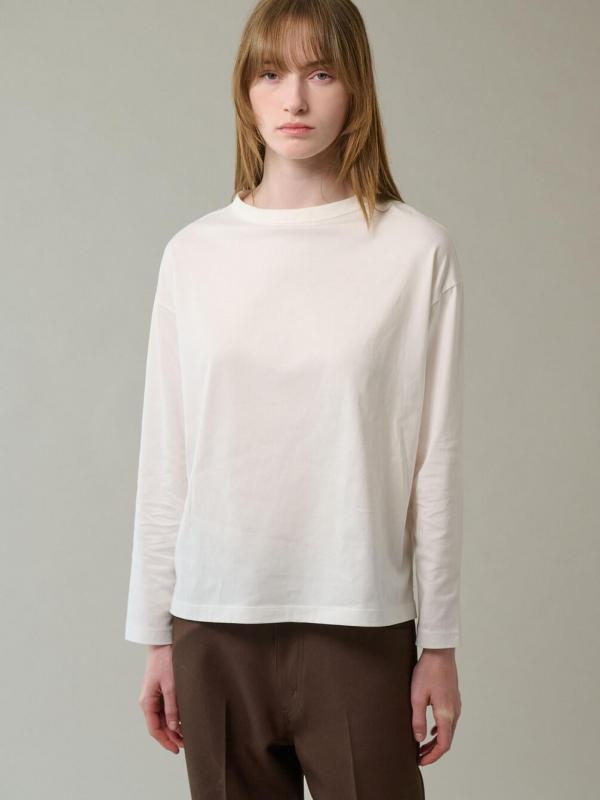 handvaerk | 60/2 ボトルネック長袖Tシャツ WOMEN