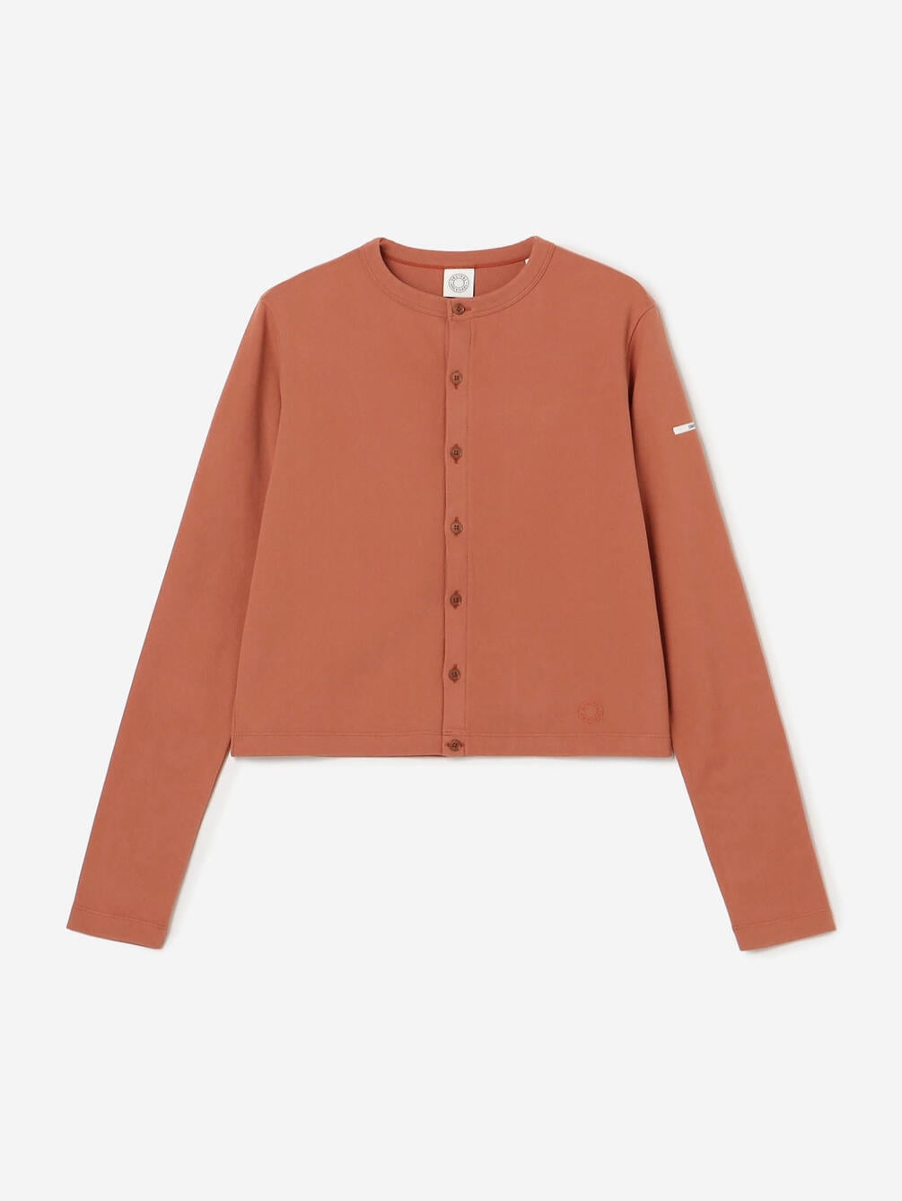 ORCIVAL | 起毛フライス クルーネックカーディガン WOMEN