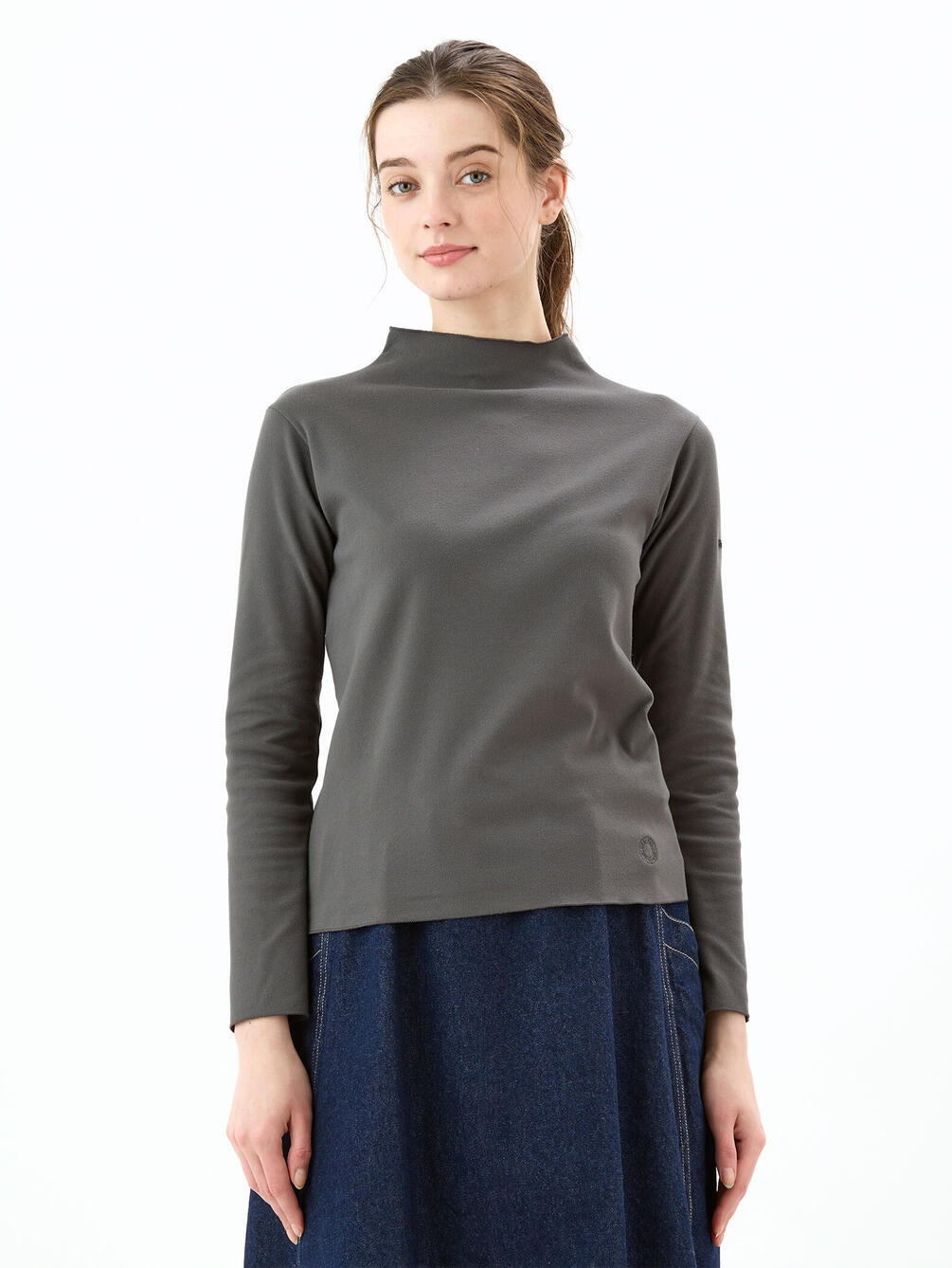 ORCIVAL | 起毛フライス ボトルネックプルオーバー WOMEN