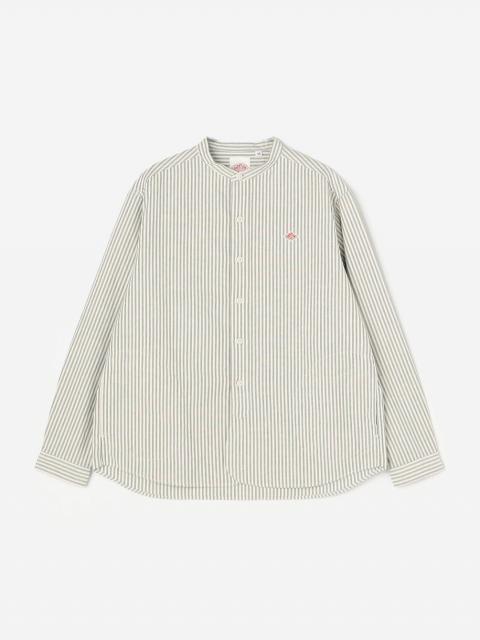 DANTON | オックスフォード バンドカラーシャツ STRIPE WOMEN