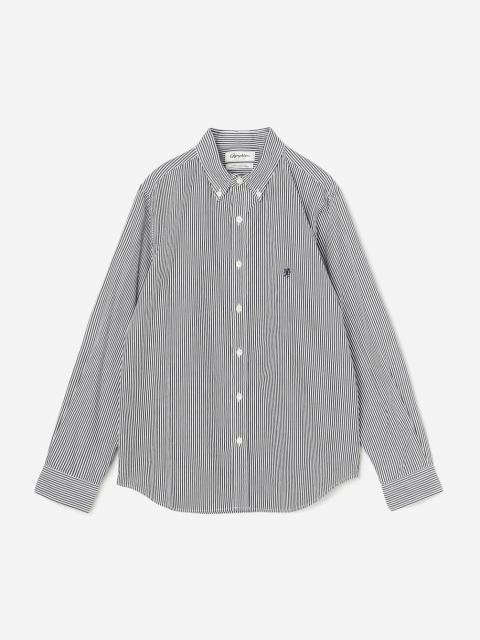 Gymphlex | コットン 長袖ボタンダウンシャツ STRIPE WOMEN