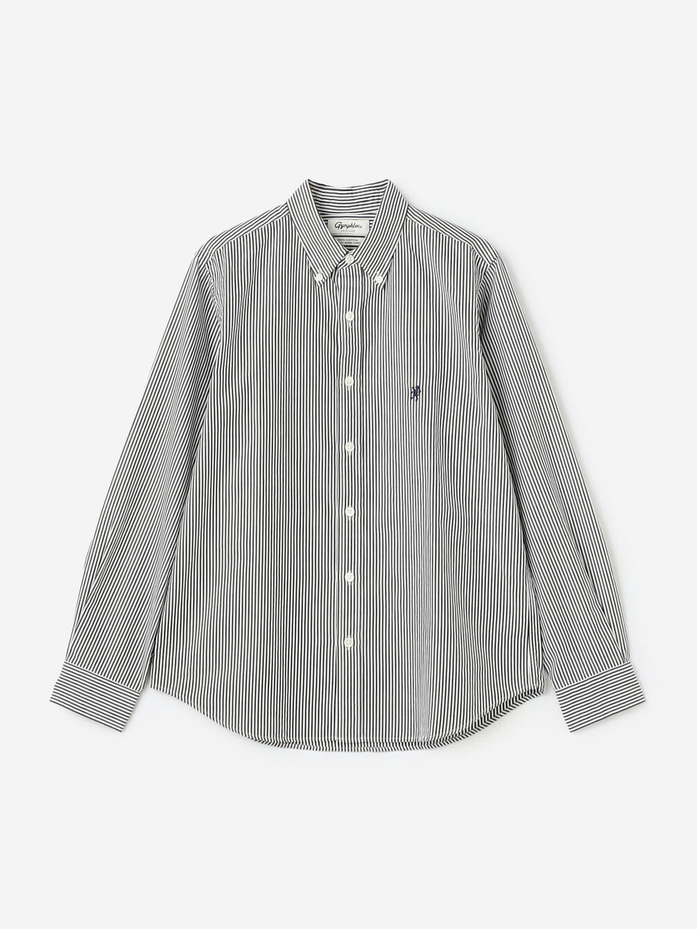 Gymphlex | コットン 長袖ボタンダウンシャツ STRIPE WOMEN