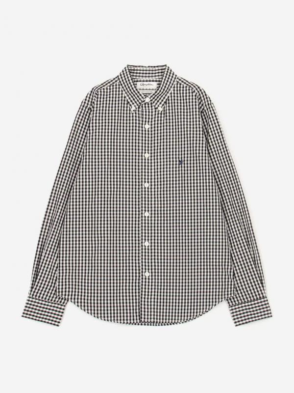 Gymphlex | コットン ボタンダウン長袖 シャツ CHECK WOMEN