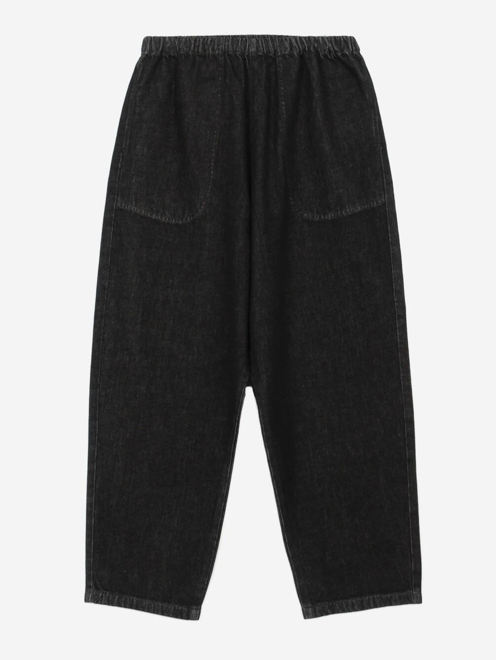 DANTON | ブラックデニム イージーパンツ WOMEN