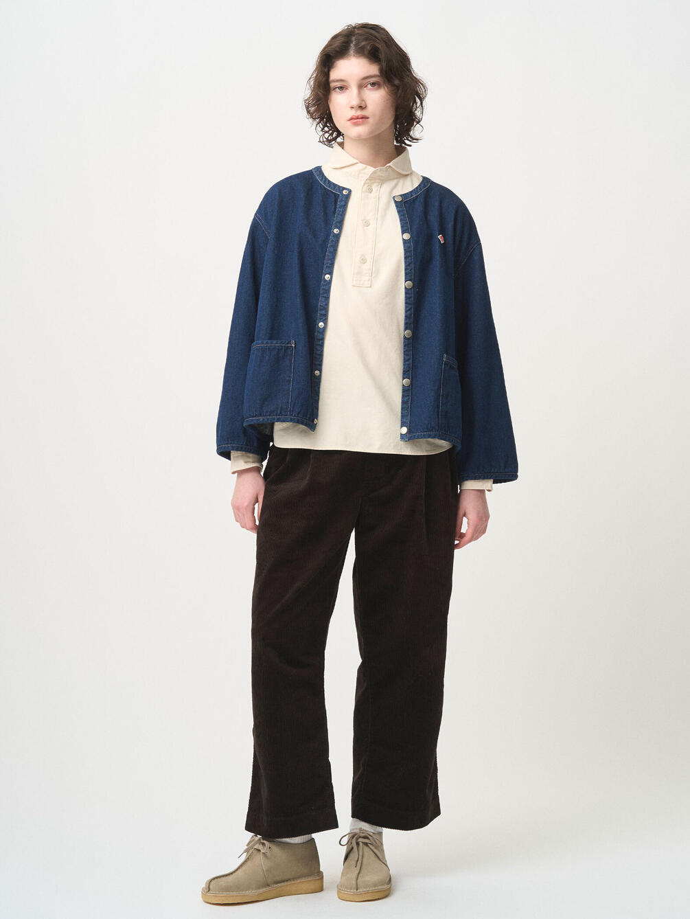 ポーカーズカンティス着用　コーデュロイパンツ　goffa購入 DANTON | コーデュロイ イージークロップドパンツ WOMEN