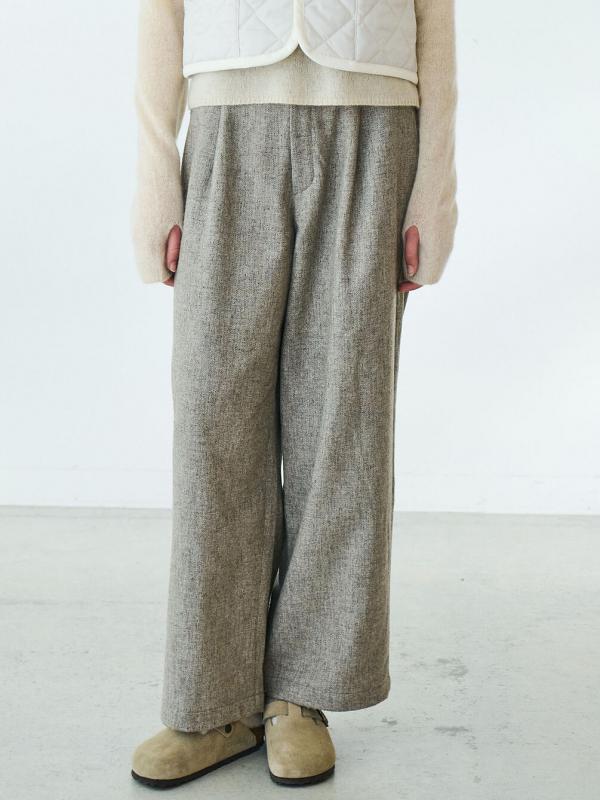 パンツ 590.ladies denim 1p tuck pants WOMEN パンツ