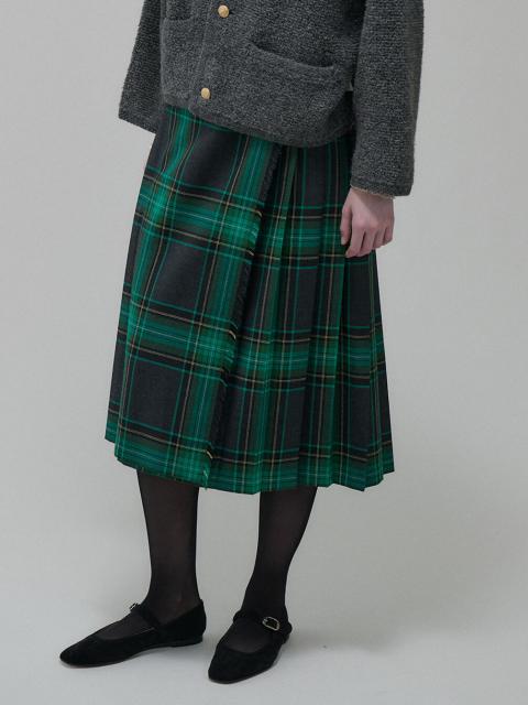 O'NEIL OF DUBLIN キルトスカート GB8 ミドル丈77cm O'NEIL OF DUBLIN | ウーステッドウール ミドルキルトスカート WOMEN
