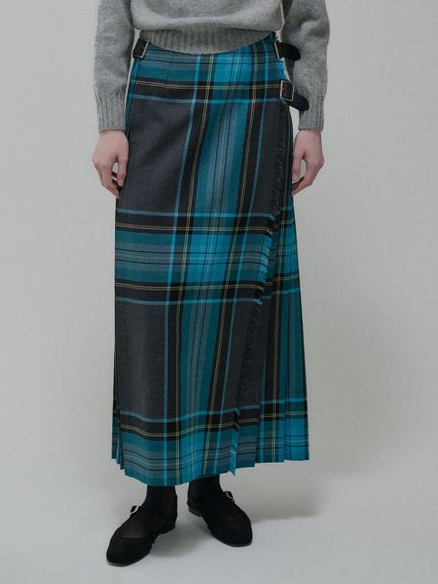 O'NEIL OF DUBLIN | ウーステッドウール ロングキルトスカート WOMEN