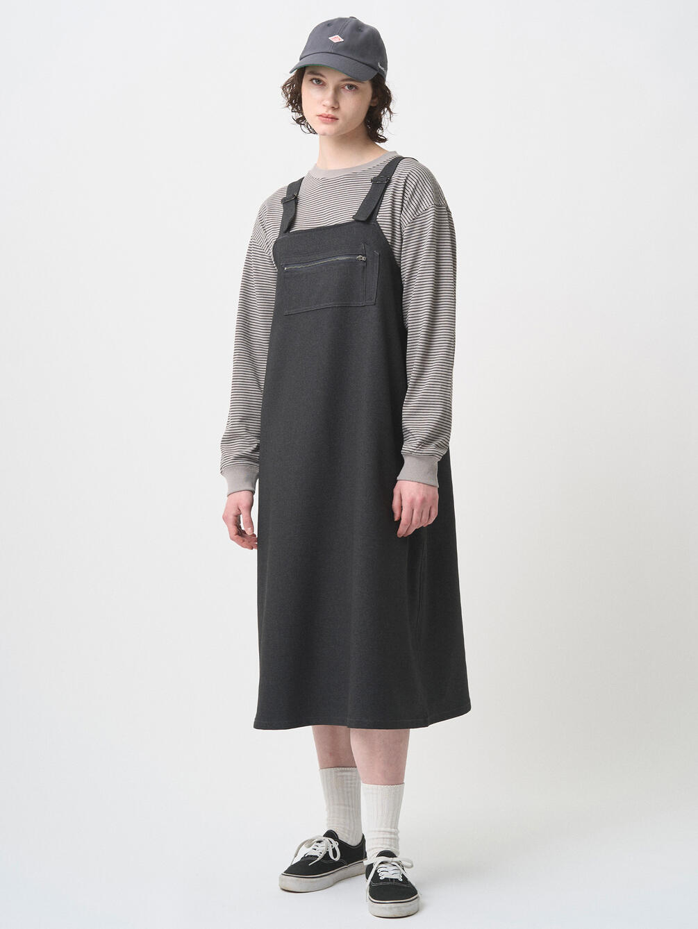DANTON | Aライン サロペットスカート WOMEN