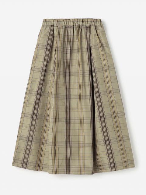 LE GLAZIK | メモリーツイル タックスカート CHECK WOMEN
