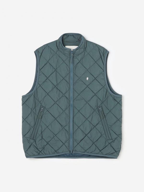 Gymphlex | ナイロンタフタ スタンドカラーダウンベスト MEN