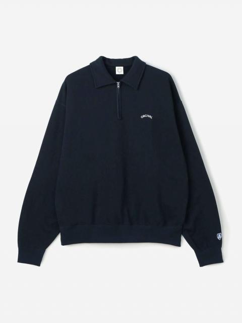 ORCIVAL | コットン裏毛 ハーフジッププルオーバー MEN