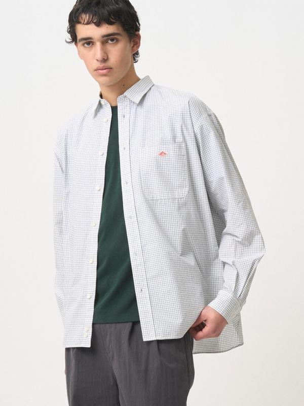 原*田様 L'ECHOPPE RE-PURPOSE 長袖シャツ Lサイズ 100 LE】着丈が選べるベーシックを追求したストライプシャツ｜L