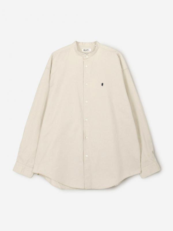 Gymphlex | バンドカラー長袖シャツ SOLID MEN
