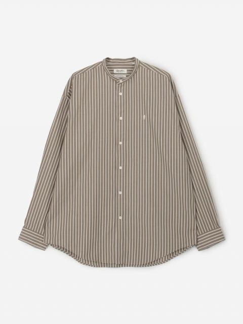 Gymphlex | マルチストライプ バンドカラー長袖シャツ MEN