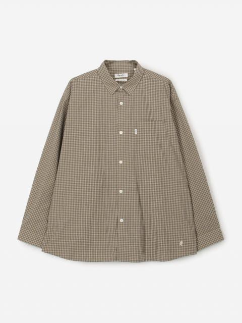 Gymphlex | ミニチェック レギュラーカラー長袖シャツ MEN