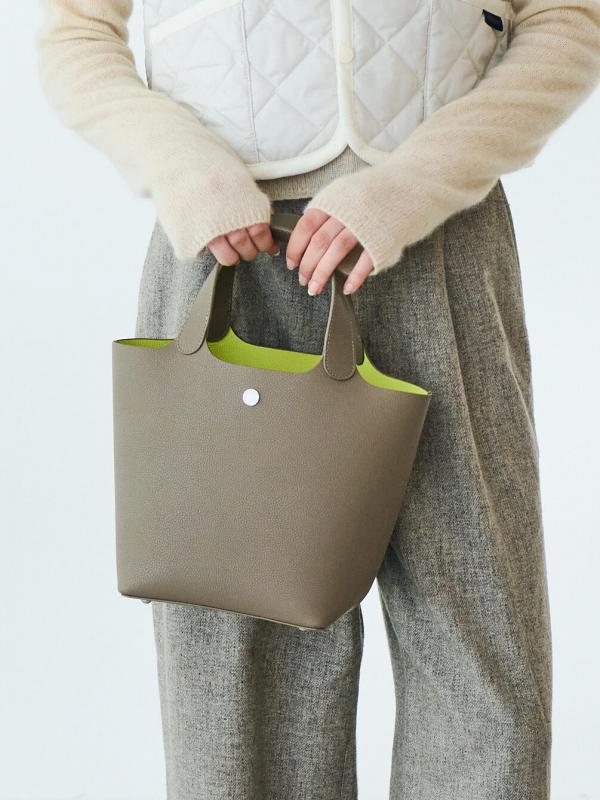 美品！★ORCIVAL グレー/イエロー トートバッグ WOMEN トートバッグ
