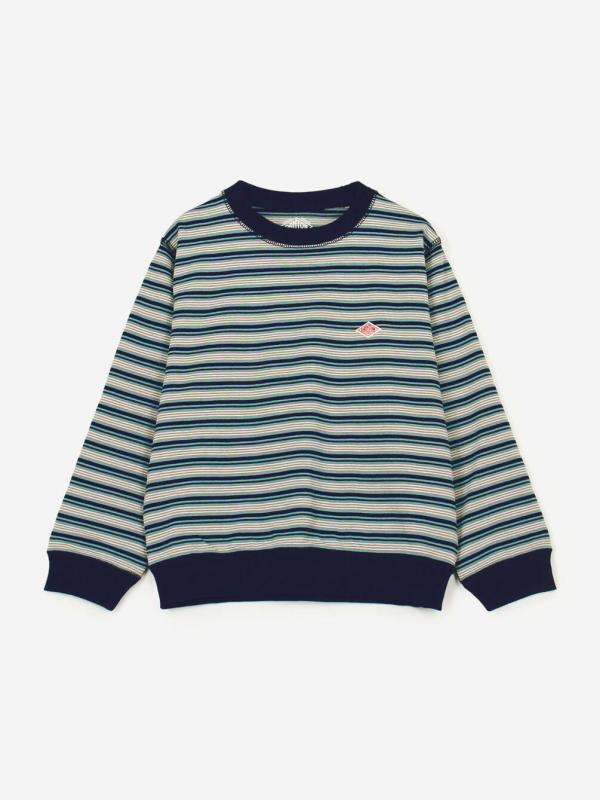 DANTON | キッズ ボーダー 長袖スウェットTシャツ